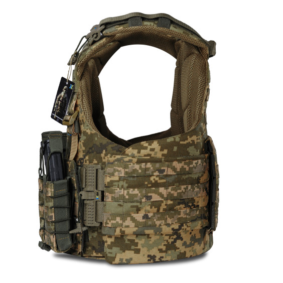 Плитоноска WARMOR gen.4 Пиксель. 4 подсумка.