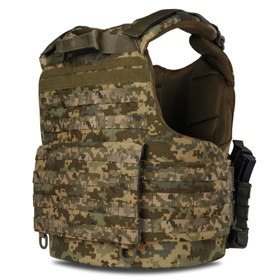 Плитоноска WARMOR gen.4 Пиксель. 4 подсумка.