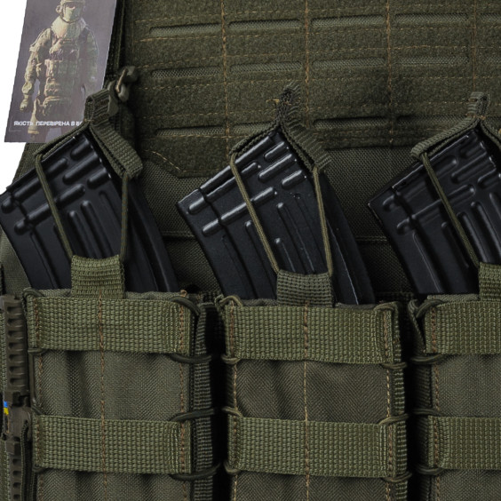 Плитоноска WARMOR gen.4 Олива. 4 подсумка.