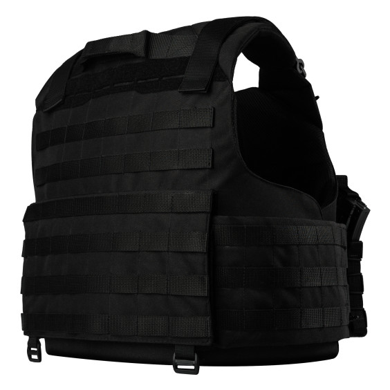 Плитоноска WARMOR gen.4 Черная. 4 подсумка.