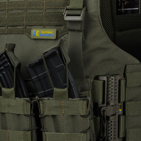 Боевой Бронежилет WARMOR gen.4 (1 класс защиты). Олива. Вес 3.8 кг.