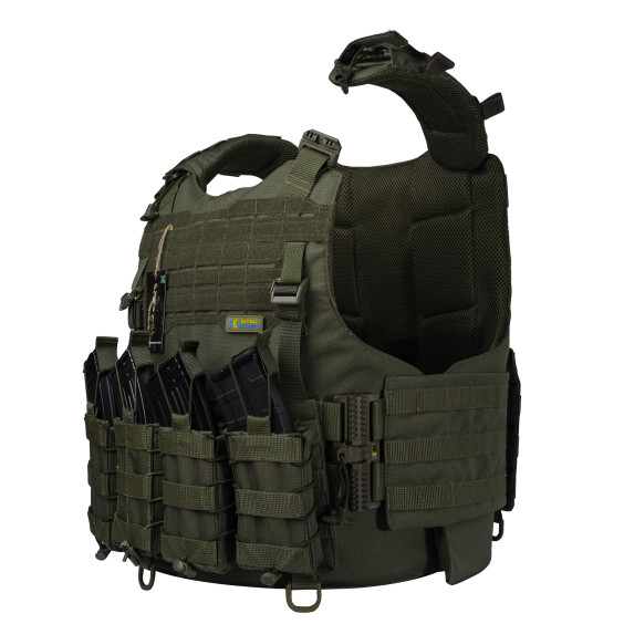 Боевой Бронежилет WARMOR gen.4 (1 класс защиты). Олива. Вес 3.8 кг.
