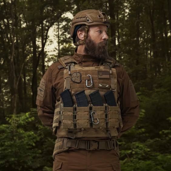 Боевой Бронежилет WARMOR gen.4 (1 класс защиты). Койот. Вес 3.8 кг.