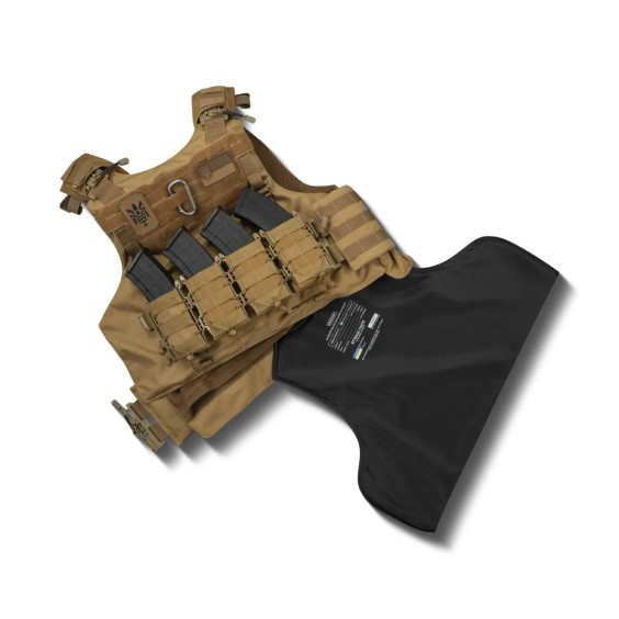 Боевой Бронежилет WARMOR gen.4 (2 класс защиты). Койот. Вес 4.3 кг.