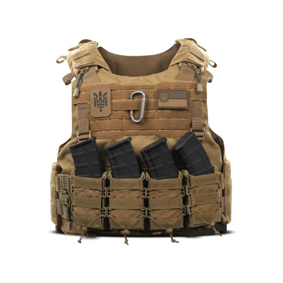 Боевой Бронежилет WARMOR gen.4 (2 класс защиты). Койот. Вес 4.3 кг.