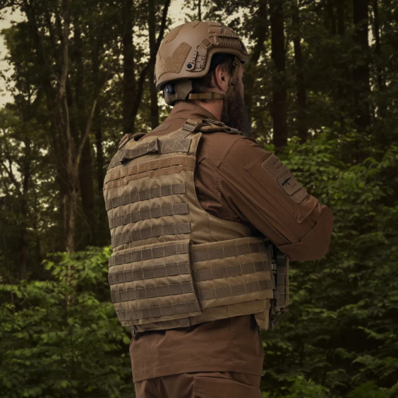 Боевой Бронежилет WARMOR gen.4 (2 класс защиты). Койот. Вес 4.3 кг.