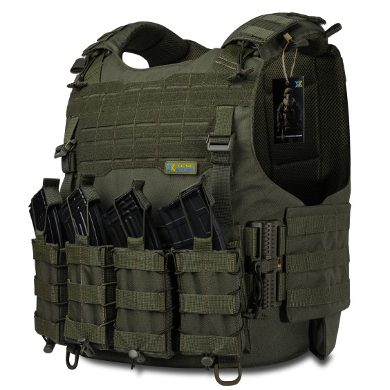 Боевой Бронежилет WARMOR gen.4 (2 класс защиты). Олива. Вес 4.3 кг.