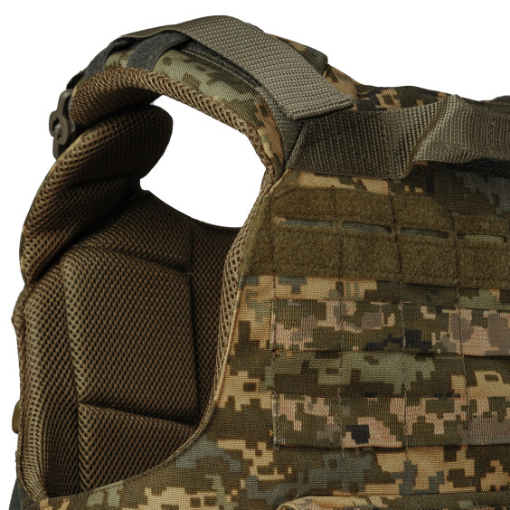 Боевой Бронежилет WARMOR gen.4 (2 класс защиты). Пиксель. Вес 4.3 кг.