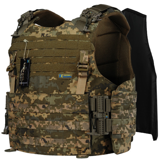 Баллистические пакеты 1-го класса для бронежилета. Размер 620 на 470 мм.