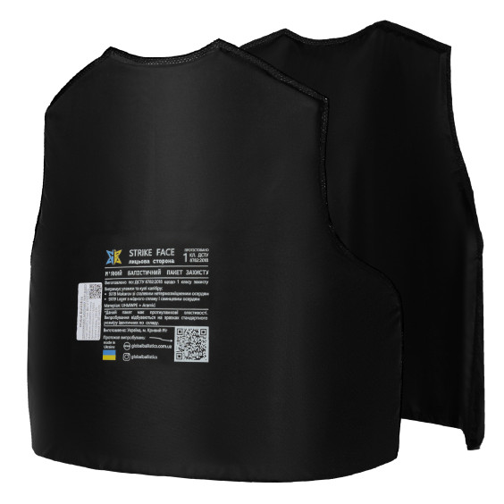 Баллистические пакеты 1-го класса для бронежилета. Размер 620 на 470 мм.