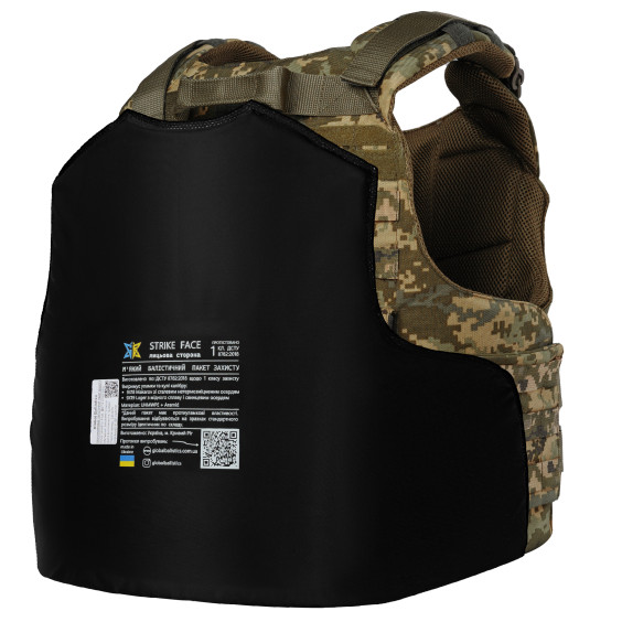 Баллистические пакеты 1-го класса для бронежилета. Размер 620 на 470 мм.