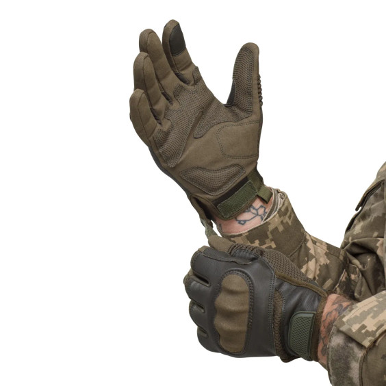 Тактические перчатки Glotac. Олива.