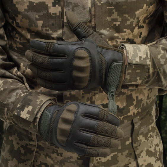 Тактические перчатки Glotac. Олива.