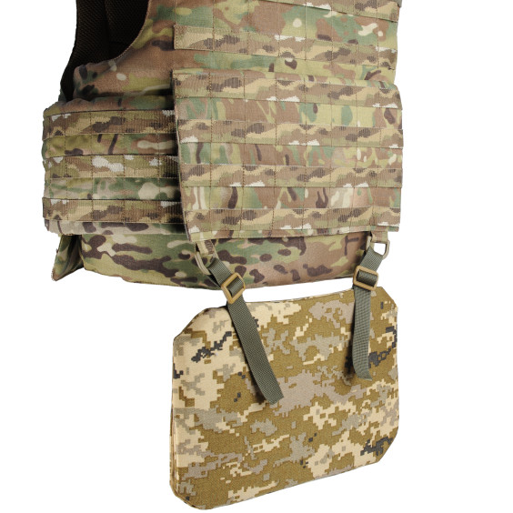 Коврик для сидения одинарний, пятиточка односекционная WARSEAT Пиксель