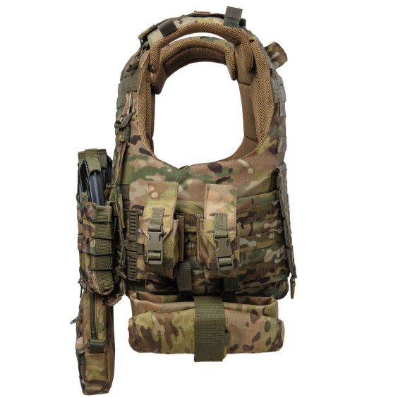 Плитоноска Warmor Gen.4 Max. Мультикам. 9 подсумків.