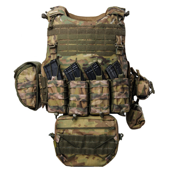 Плитоноска Warmor Gen.4 Max. Мультикам. 9 подсумків.