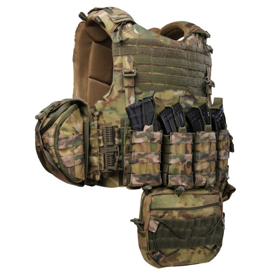 Плитоноска Warmor Gen.4 Max. Мультикам. 9 подсумків.