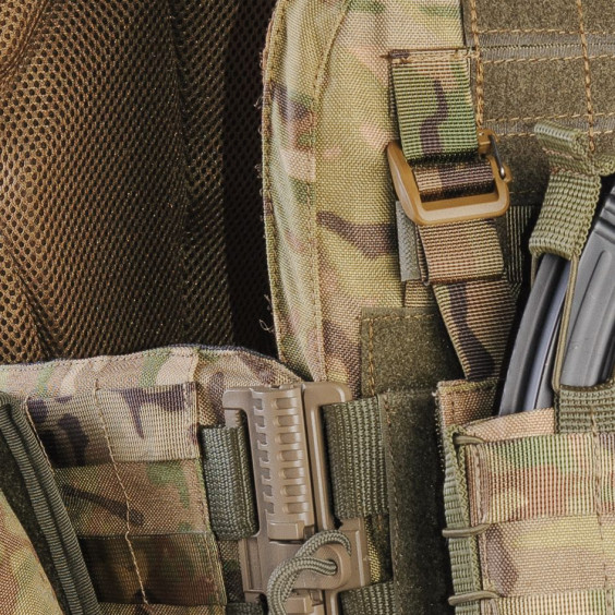 Плитоноска WARMOR зі системою швидкого скидання МУЛЬТИКАМ з підсумками