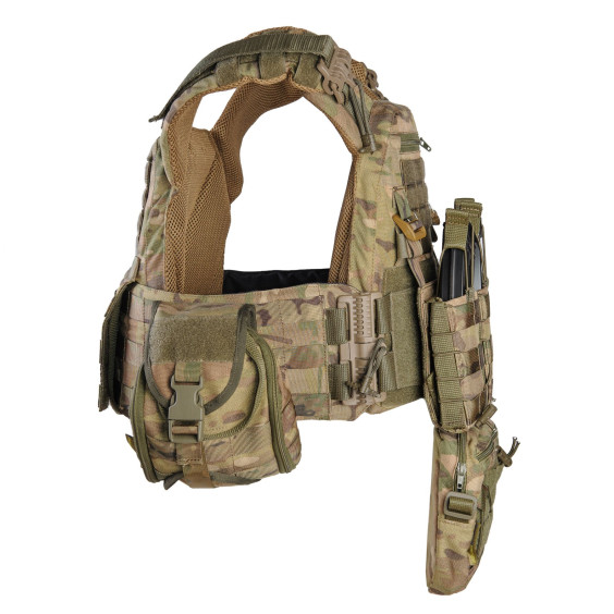 Плитоноска WARMOR зі системою швидкого скидання МУЛЬТИКАМ з підсумками