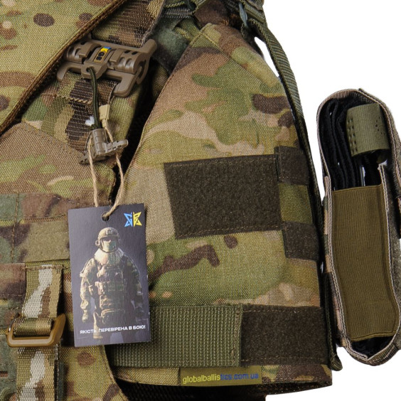 Бронежилет Warmor gen. 4 Мультикам. Балистическая защита боков и паха. Плечей и шеи. Без плит.