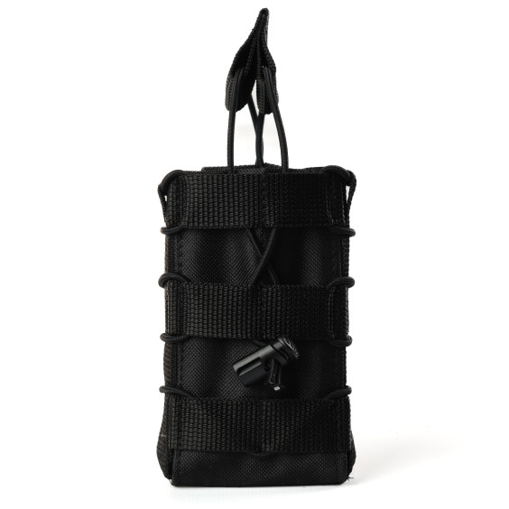 Подсумок одинарный для магазина АК/AR. Черный.