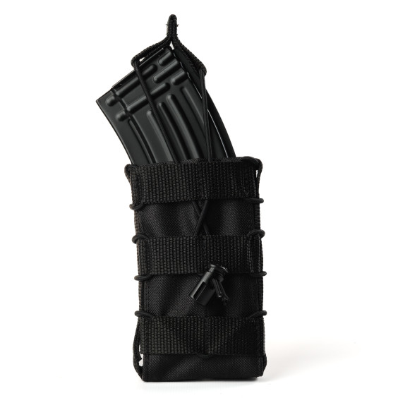 Подсумок одинарный для магазина АК/AR. Черный.