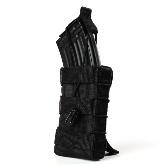 Подсумок одинарный для магазина АК/AR. Черный.