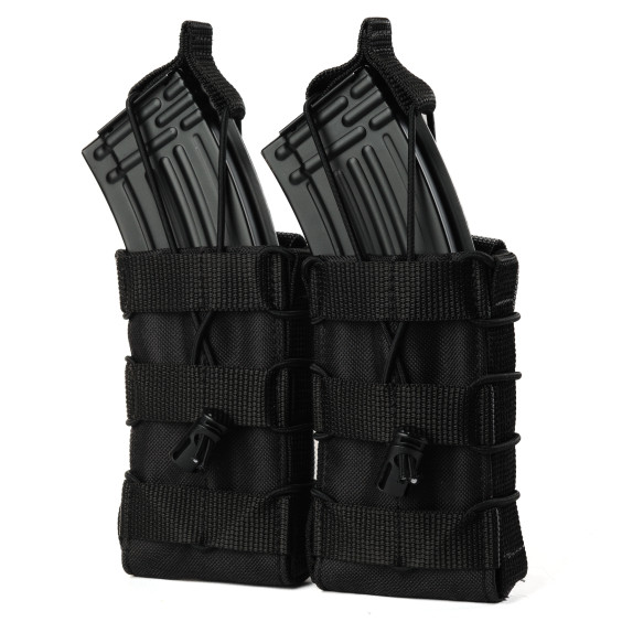 Подсумок одинарный для магазина АК/AR. Черный.