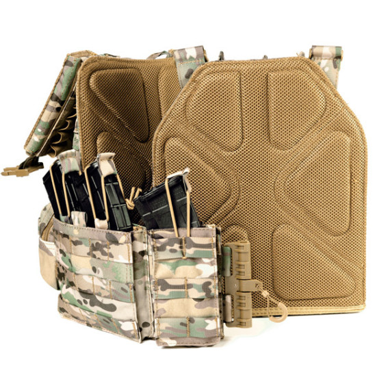 Плитоноска разгрузка на 9 магазинов. Мультикам