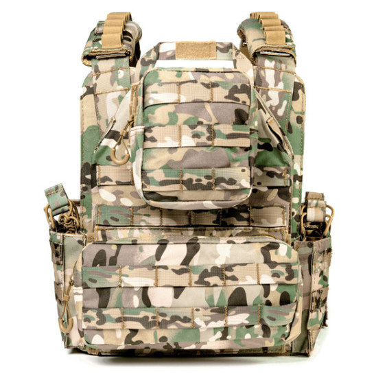 Плитоноска разгрузка на 9 магазинов. Мультикам