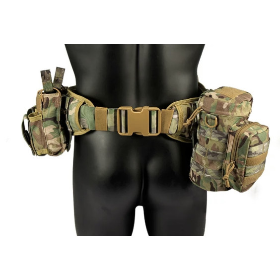 Модульный тактический пояс РПС "YAKEDA" с подсумками. Мультикам.