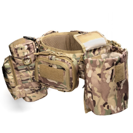 Модульный тактический пояс РПС "YAKEDA" с подсумками. Мультикам.