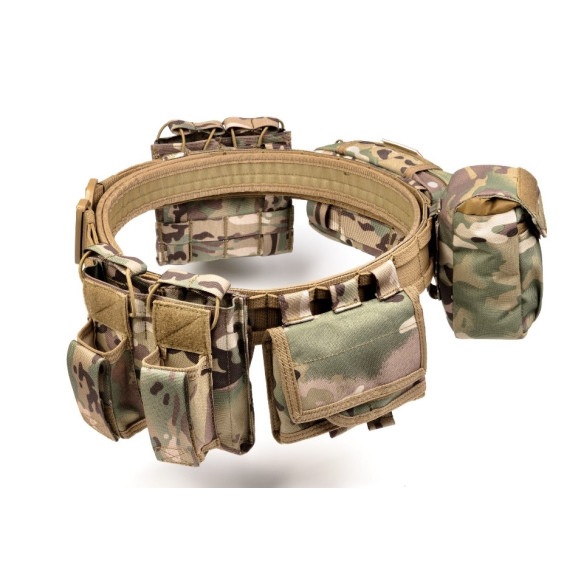 Разгрузочный пояс РПС "YAKEDA" с подсумками. Мультикам.