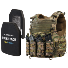 Бронежилет 6 класса Warmor Gen.4 с плитами: облегченные керамические пластины + плитоноска Warmor Gen.4 с подсумками АК