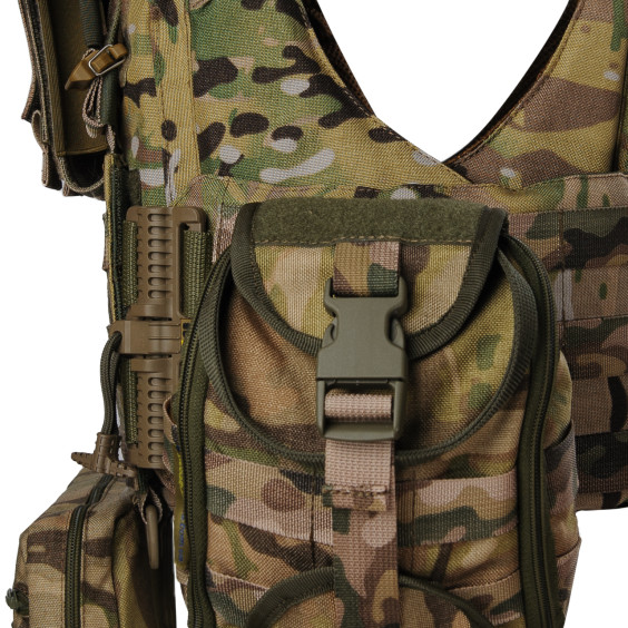 Плитоноска жіноча Warmor gen.3 FL MAX (for Ladies) (без плит). З максимальним набором підсумків, захистом шиї по 1 класу ДСТУ. Мультикам.