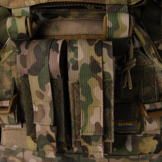 Плитоноска жіноча Warmor gen.3 FL MAX (for Ladies) (без плит). З максимальним набором підсумків, захистом шиї по 1 класу ДСТУ. Мультикам.