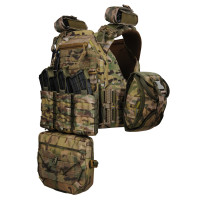 Плитоноска женская Warmor gen.3 FL MAX (for Ladies). С максимальным набором подсумков (без плит). Мультикам.