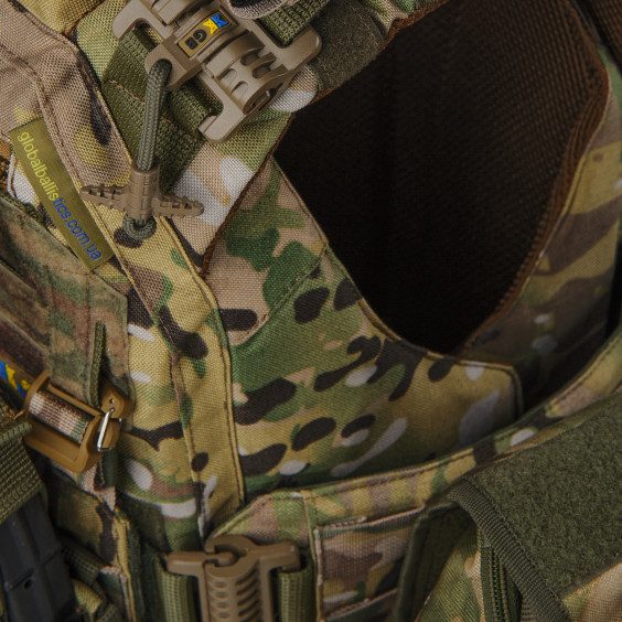 Плитоноска жіноча Warmor gen.3 FL MAX (for Ladies) (без плит). З максимальним набором підсумків, захистом шиї та плечей по 1 класу ДСТУ. Мультикам.