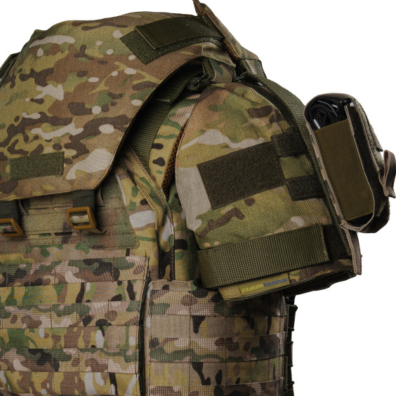 Плитоноска жіноча Warmor gen.3 FL MAX (for Ladies) (без плит). З максимальним набором підсумків, захистом шиї та плечей по 1 класу ДСТУ. Мультикам.