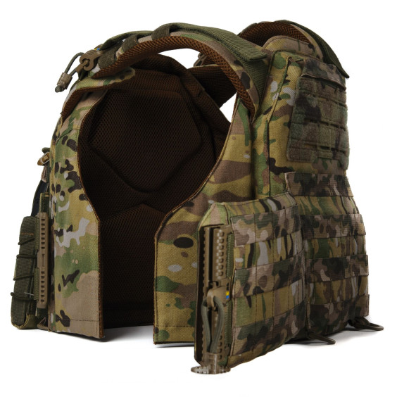 Плитоноска женская Warmor gen.3 FL (for Ladies). С подсумками под магазины АК (без плит). Мультикам.