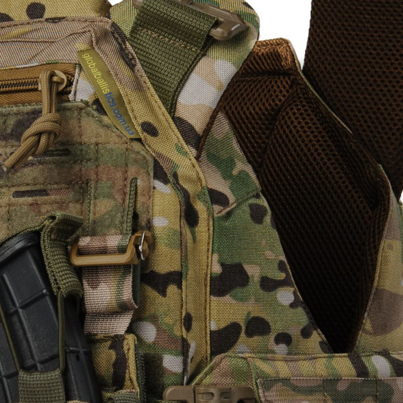 Плитоноска женская Warmor gen.3 FL (for Ladies). С подсумками под магазины АК (без плит). Мультикам.