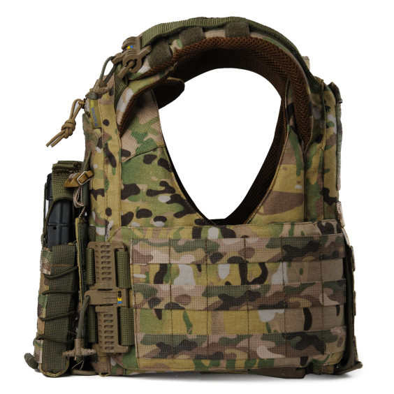 Плитоноска женская Warmor gen.3 FL (for Ladies). С подсумками под магазины АК (без плит). Мультикам.