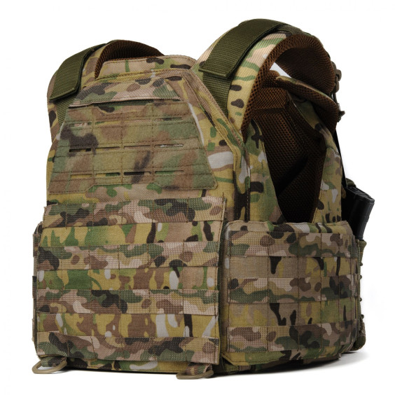 Плитоноска женская Warmor gen.3 FL (for Ladies). С подсумками под магазины АК (без плит). Мультикам.