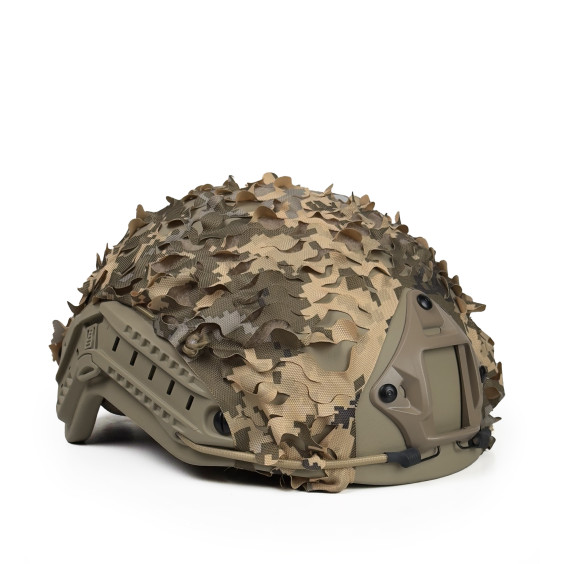 Кавер тактический на шлем FAST "Ольха". Пиксель.