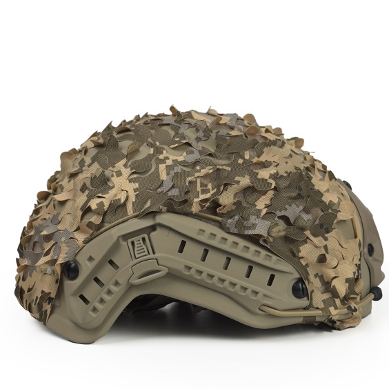 Кавер тактический на шлем FAST "Ольха". Пиксель.