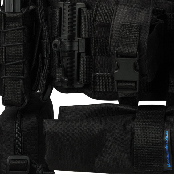 Базовий набір індивідуального захисту: шолом + плитоноска з набором підсумків + комплект плит 6 кл. ДСТУ