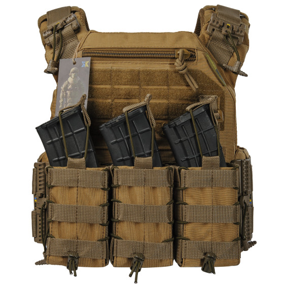 Плитоноска Warmor gen.3 Pro Койот. 3 подсумка.