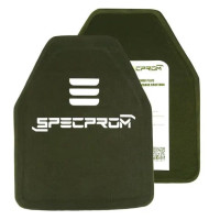 Пара Керамічних бронеплит 6 класу. SPECPROM Вага 2,8 кг. Розмір 25 на 30 см. Олива. Комплект - 2 шт.